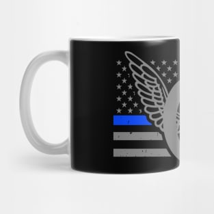 Motorcycle Cop - Thin Blue Line Flag - Motor Unit Mug